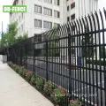 Top curvo di lancia W Pale Palisade recinzione in acciaio pallido
